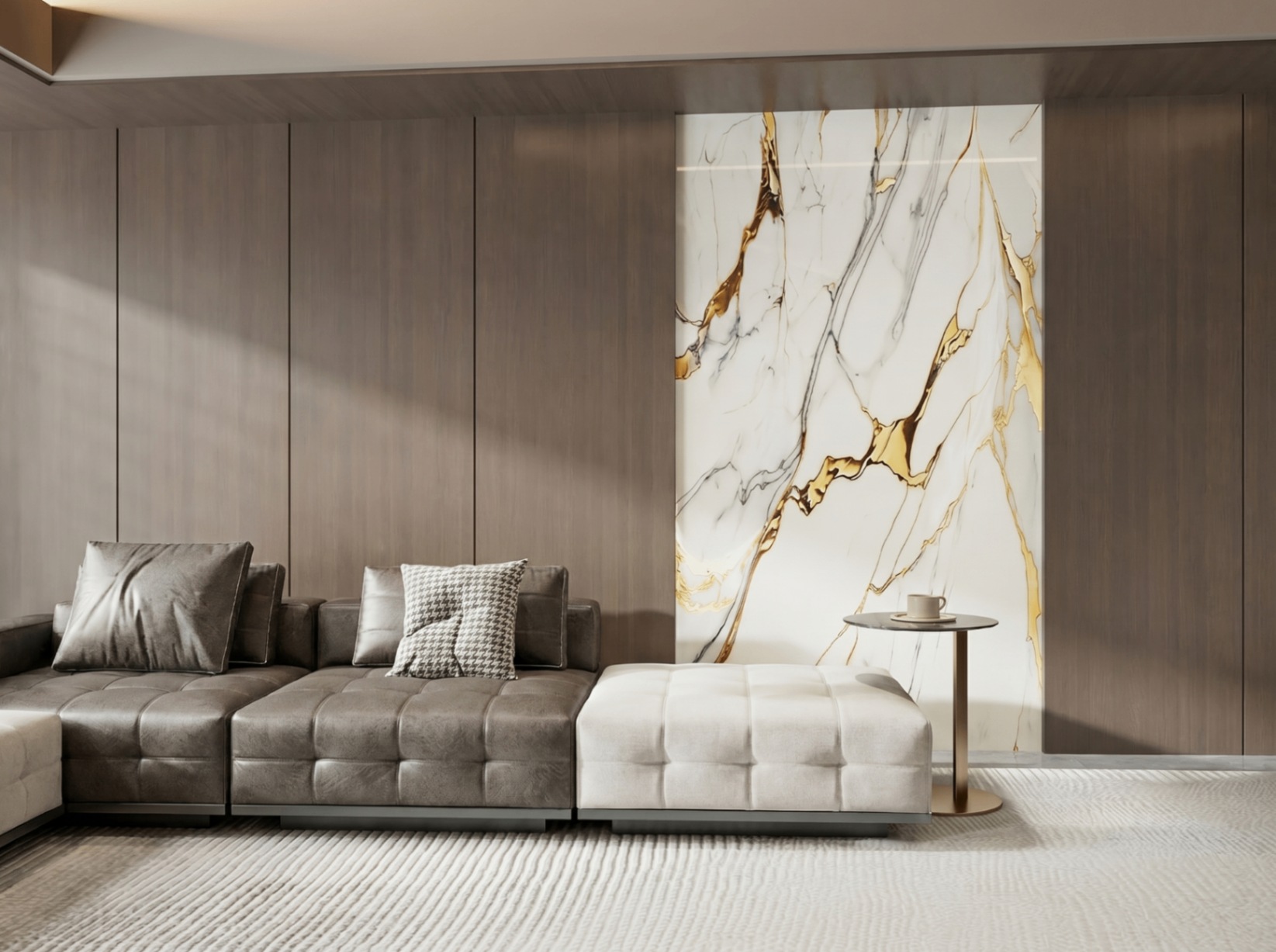 SPC Wall Panel retroiluminado en panel decorativo interior